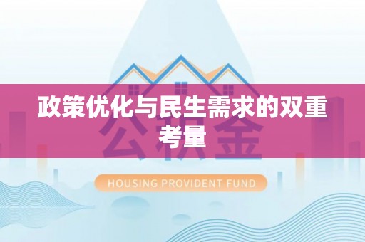 投资政策优化与民生需求的双重考量