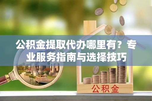 投资公积金提取代办哪里有？专业服务指南与选择技巧