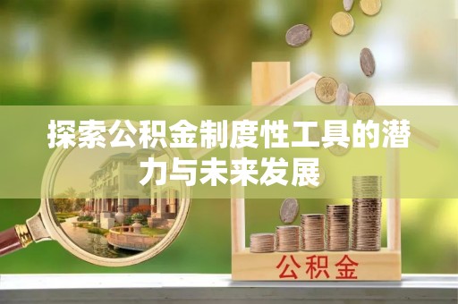 投资探索公积金制度性工具的潜力与未来发展