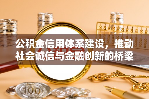 投资公积金信用体系建设，推动社会诚信与金融创新的桥梁