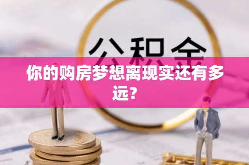 投资你的购房梦想离现实还有多远？