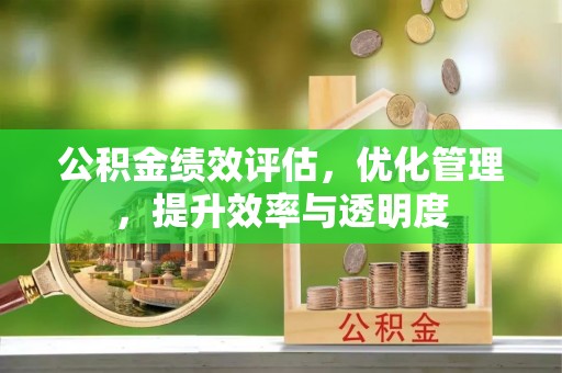 投资公积金绩效评估，优化管理，提升效率与透明度