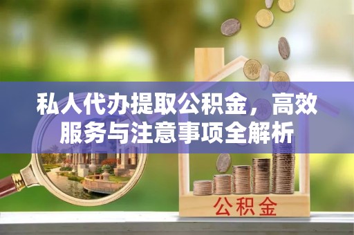 投资私人代办提取公积金，高效服务与注意事项全解析