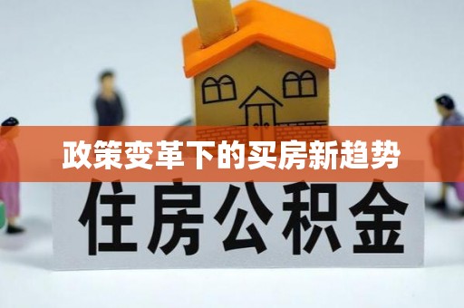 投资政策变革下的买房新趋势