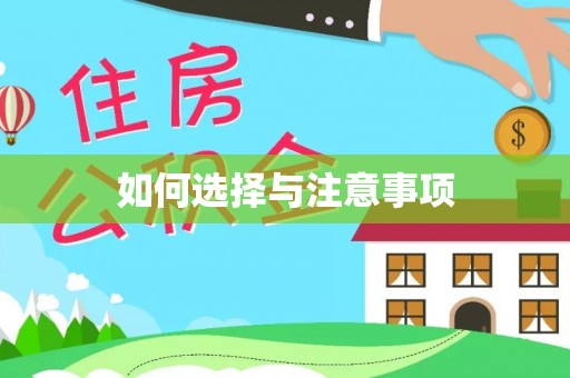 投资如何选择与注意事项