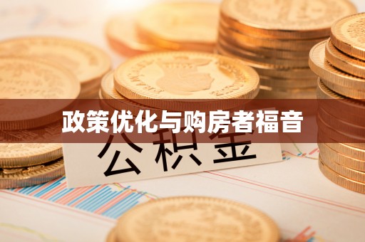 投资政策优化与购房者福音