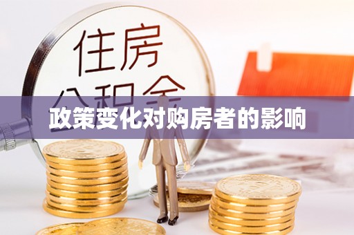 投资政策变化对购房者的影响