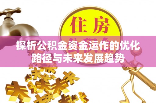 投资探析公积金资金运作的优化路径与未来发展趋势