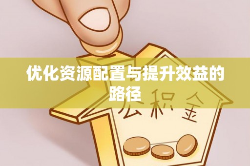 投资优化资源配置与提升效益的路径