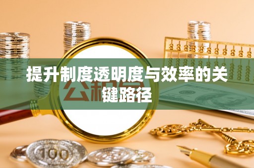 投资提升制度透明度与效率的关键路径